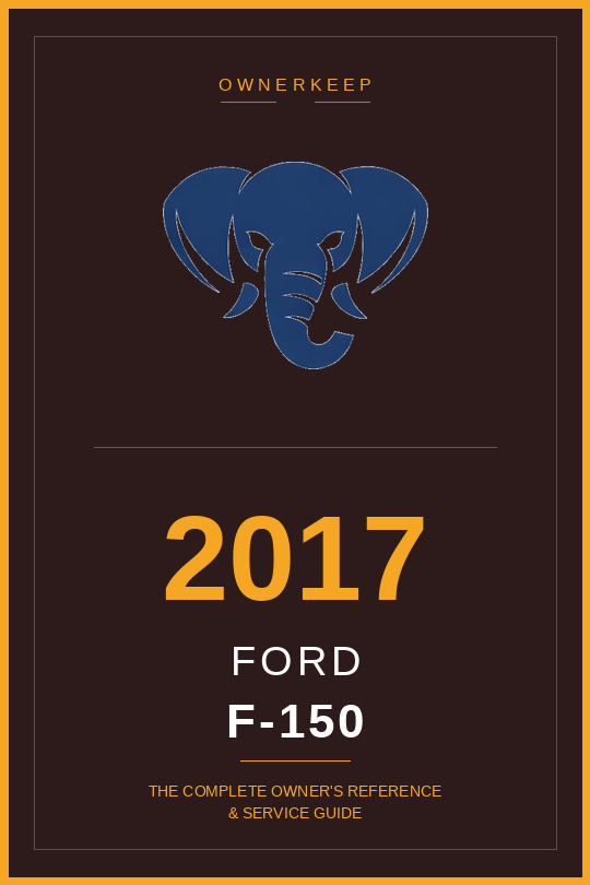 2017 Ford F-150 owner guidebook — burgundy theme